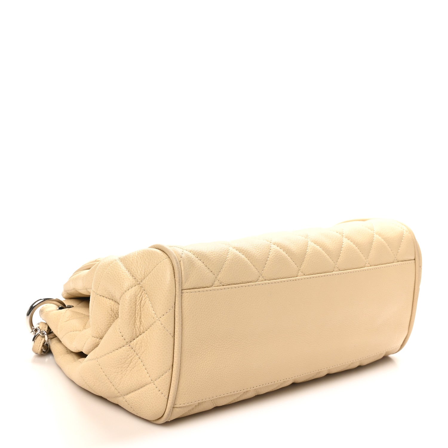 Chanel Caviar Quilted Timeless Accordion Flap Light Beige 4 of 11