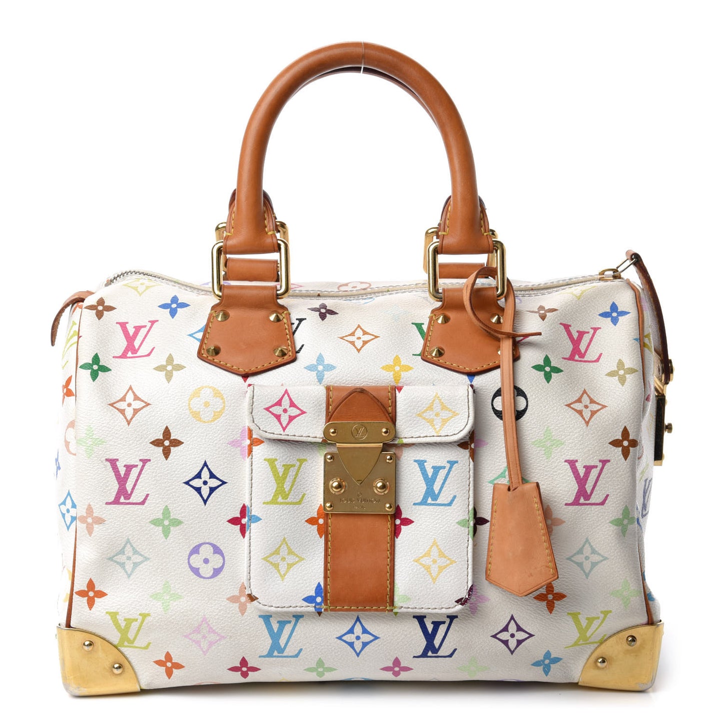Monogram Multicolor Speedy 30 White