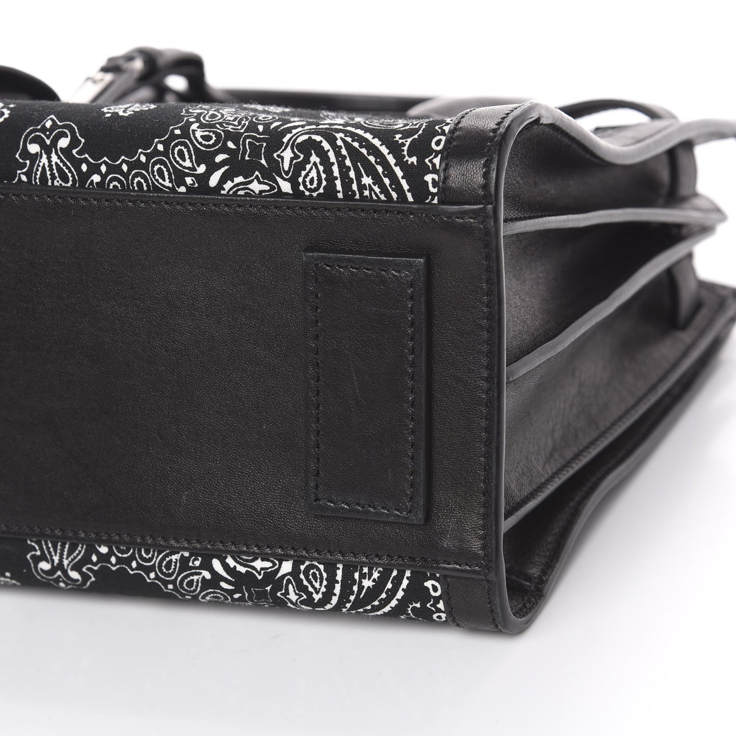 Calfskin Cotton Bandana Baby Sac De Jour Black