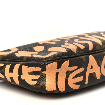 Louis Vuitton Monogram Graffiti Pochette Accessories Peach 9 of 10
