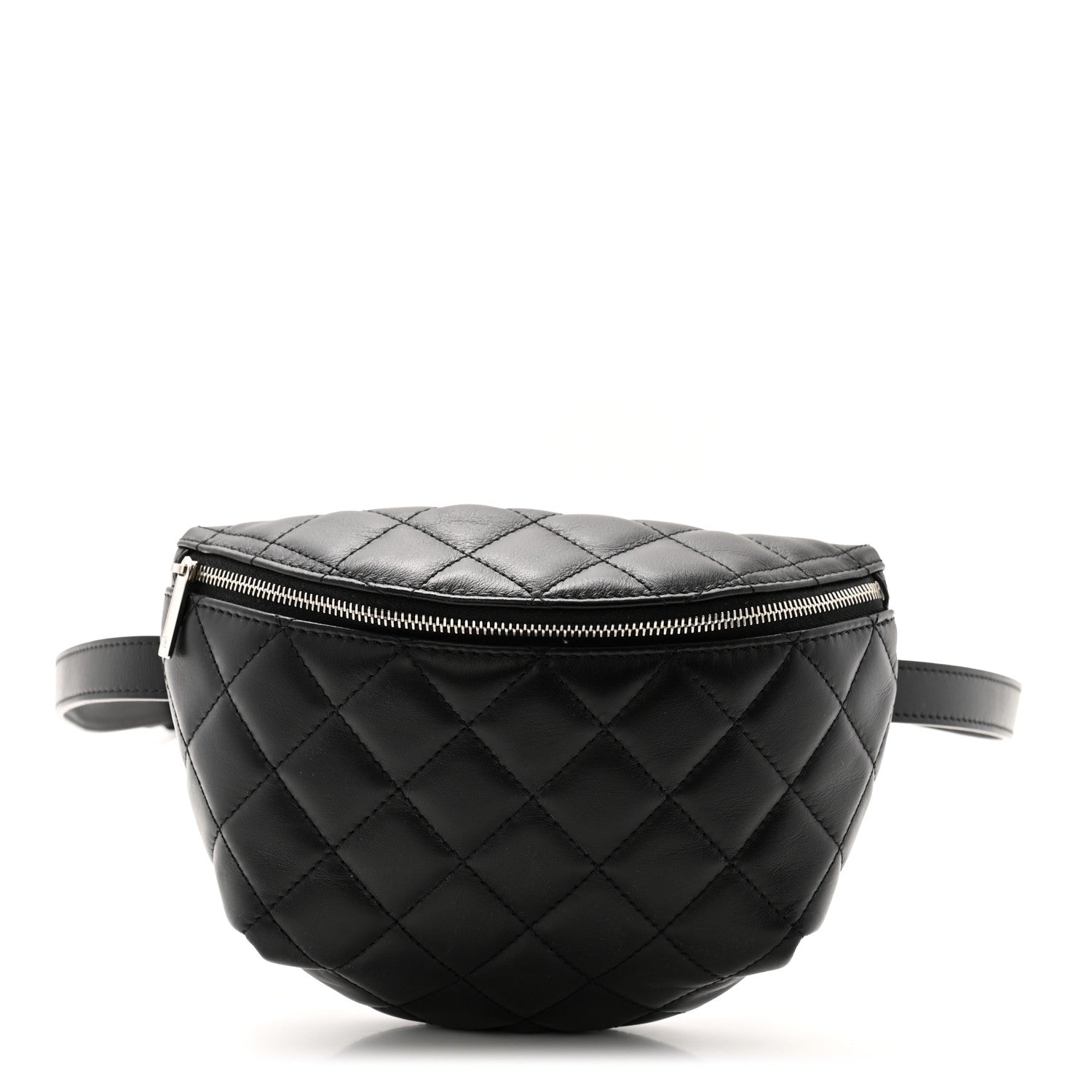 Chanel Calfskin Quilted Waist Belt Bag Black 1 of 10