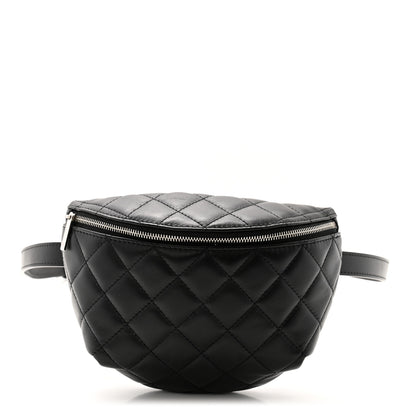 Chanel Calfskin Quilted Waist Belt Bag Black 1 of 10