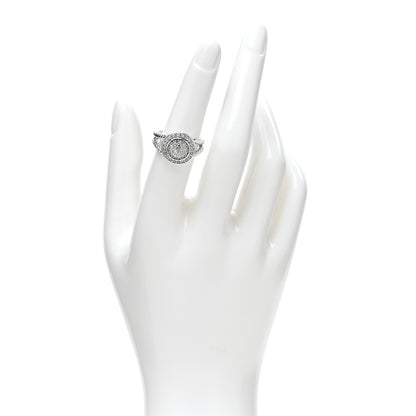 David Yurman Sterling Silver Diamond 8mm Petite Cerise Pave Ring 52 6 2 of 4