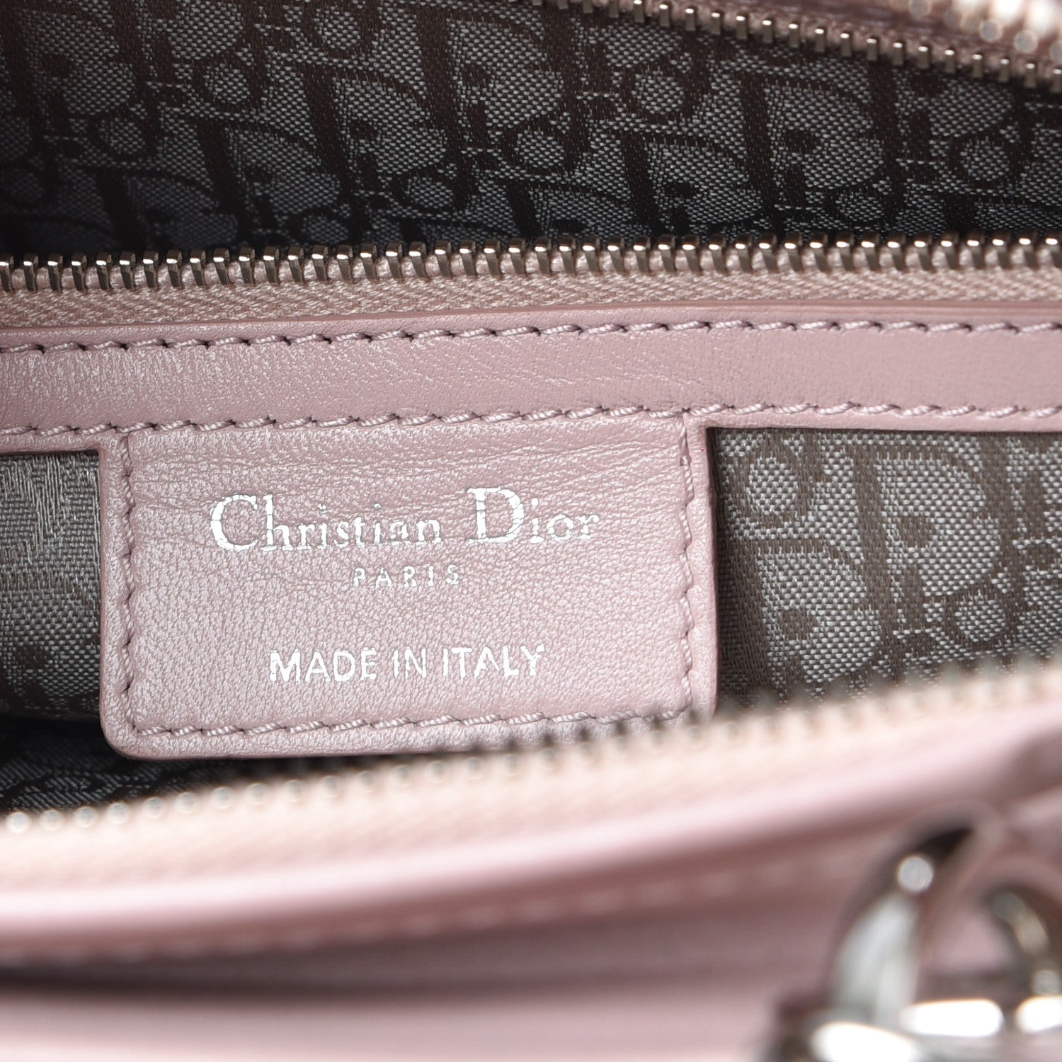 Christian Dior Lambskin Cannage Large Lady Dior Rose Poudre 6 of 13