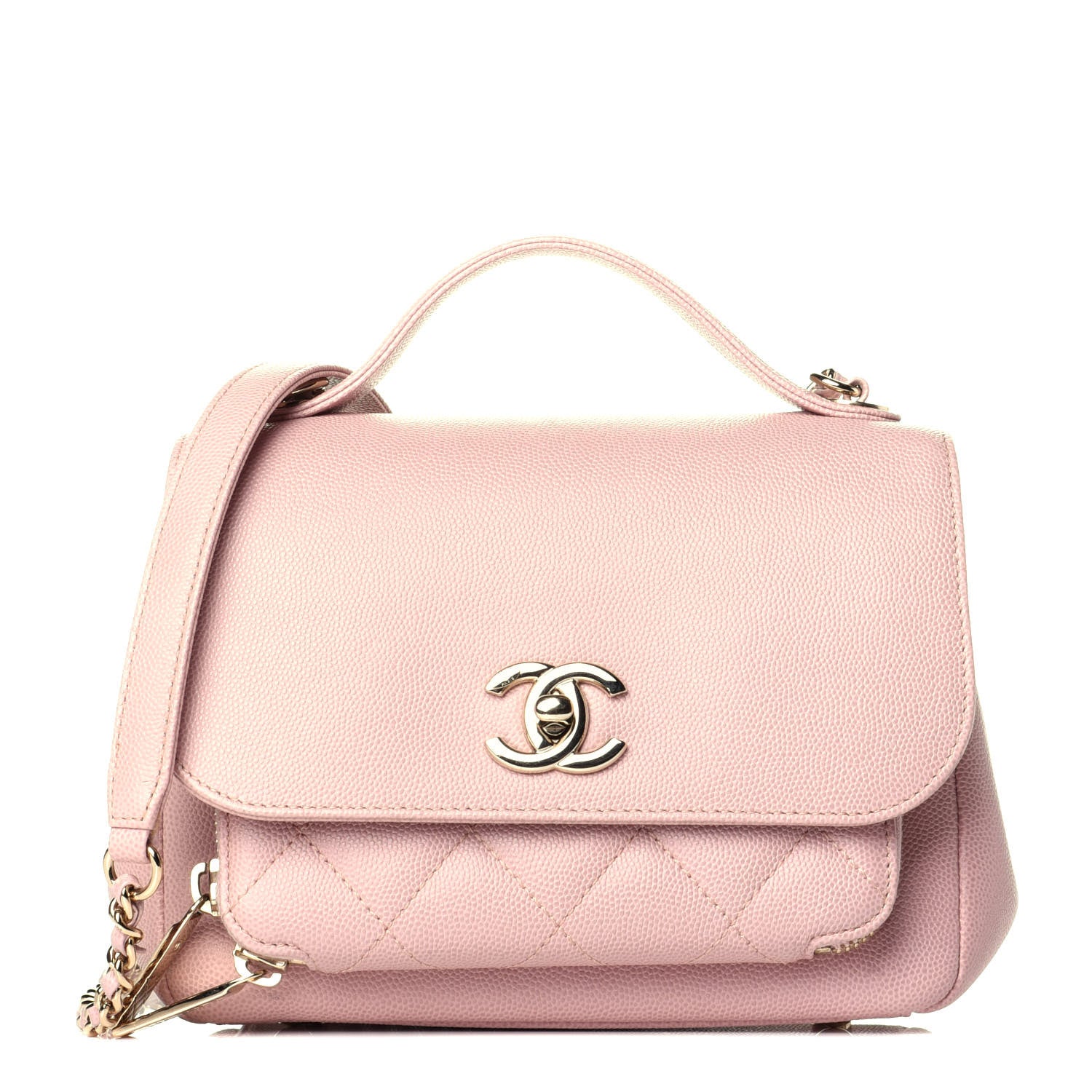 Chanel Caviar Quilted Small Business Affinity Flap Light Pink 1 of 10