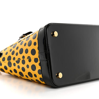 Louis Vuitton Vernis Kusama Infinity Dots Lockit MM Yellow 8 of 10