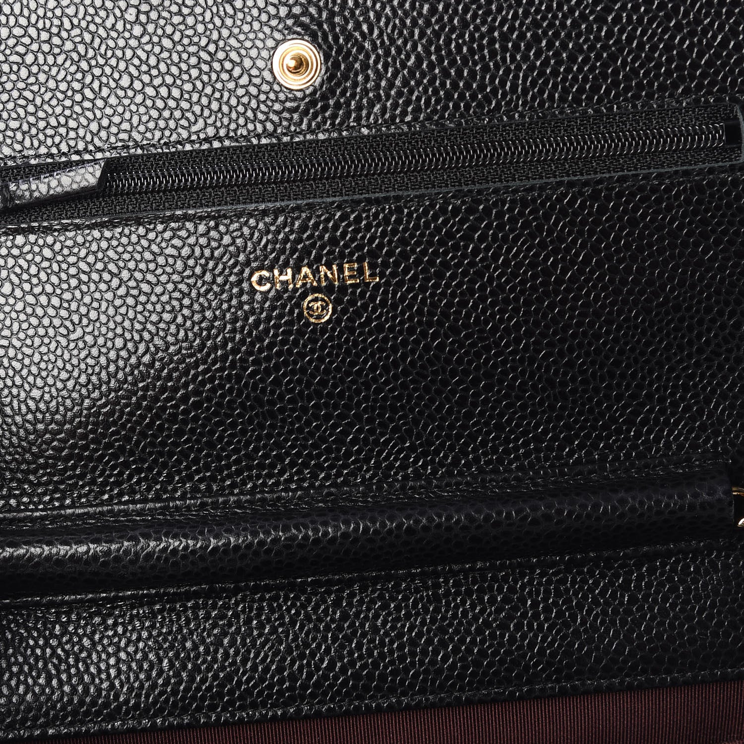 Chanel Caviar Quilted Wallet On Chain WOC Black 9 of 12