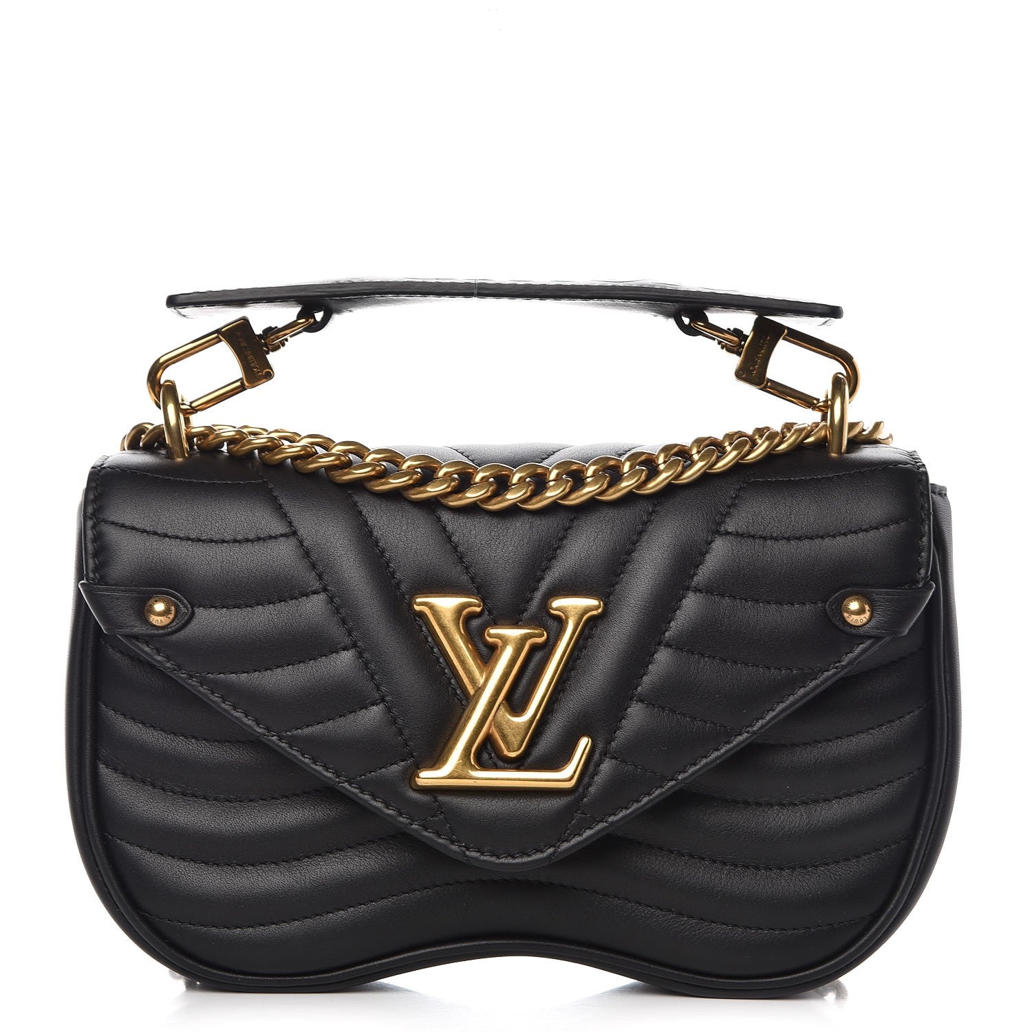 Louis Vuitton Calfskin New Wave Chain PM Black 1 of 10