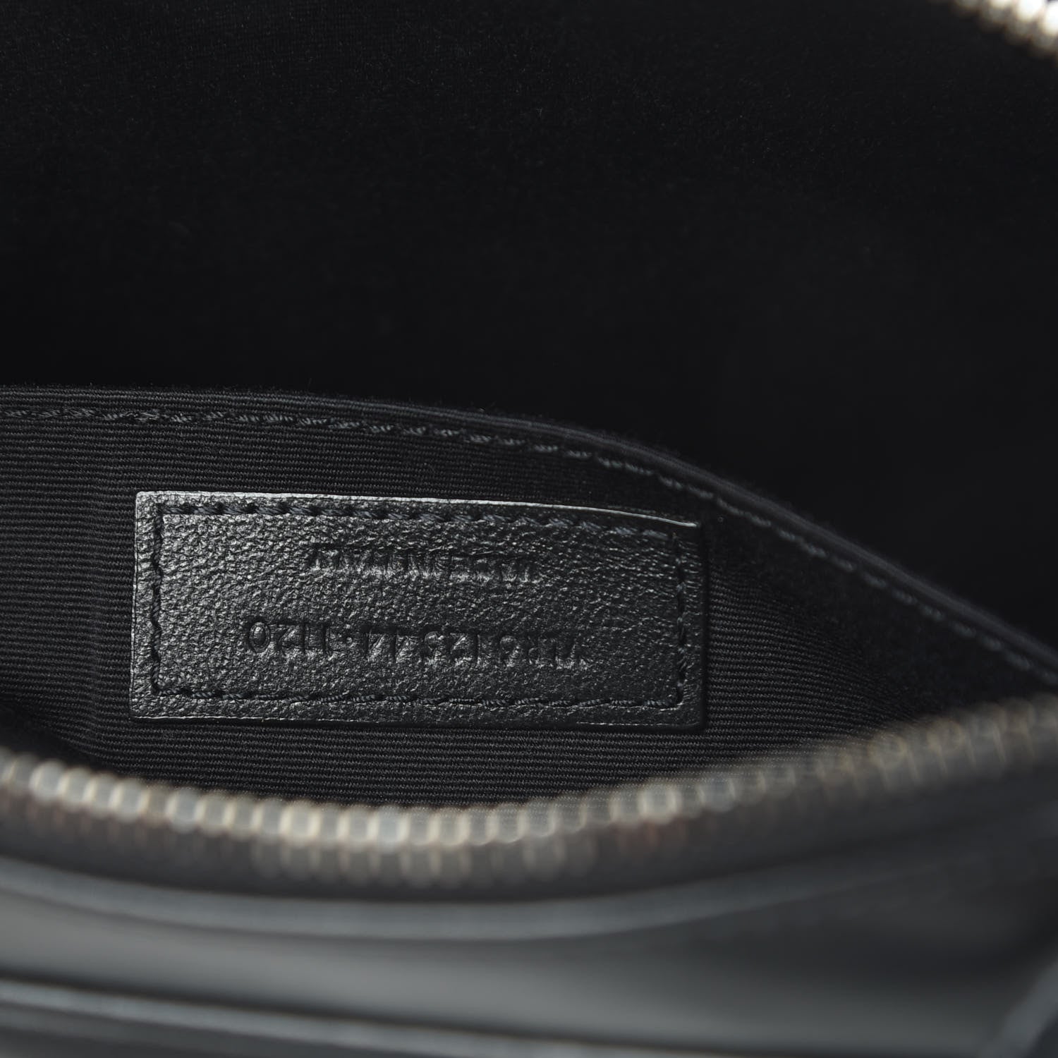 Saint Laurent Calfskin Matelasse Monogram Lou Camera Bag Black 7 of 11