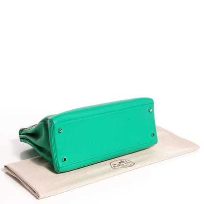 Hermes Taurillon Clemence Kelly Retourne 35 Menthe 7 of 24