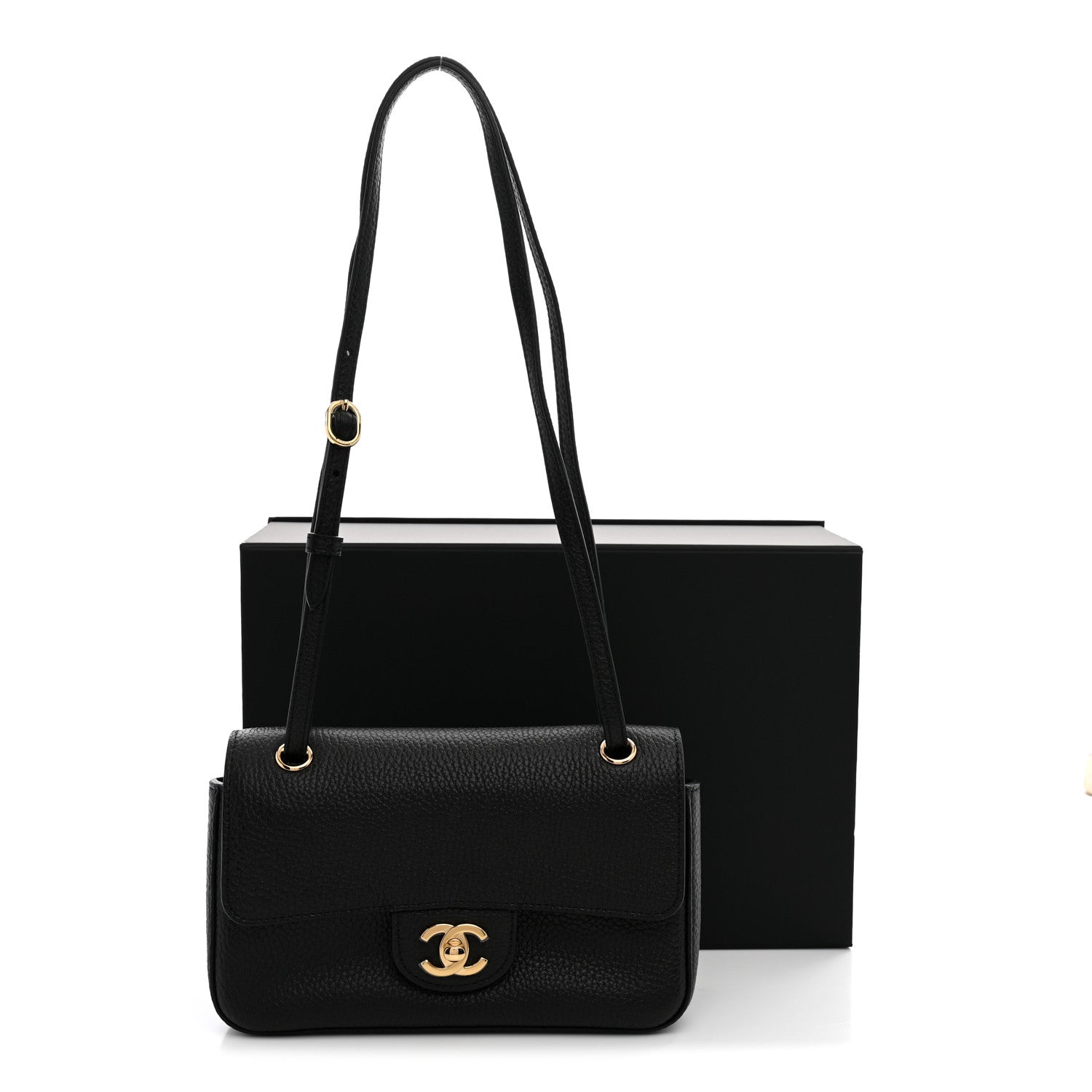 Chanel Grained Calfskin Mini Souplissimo Maxi Flap Black 11 of 11