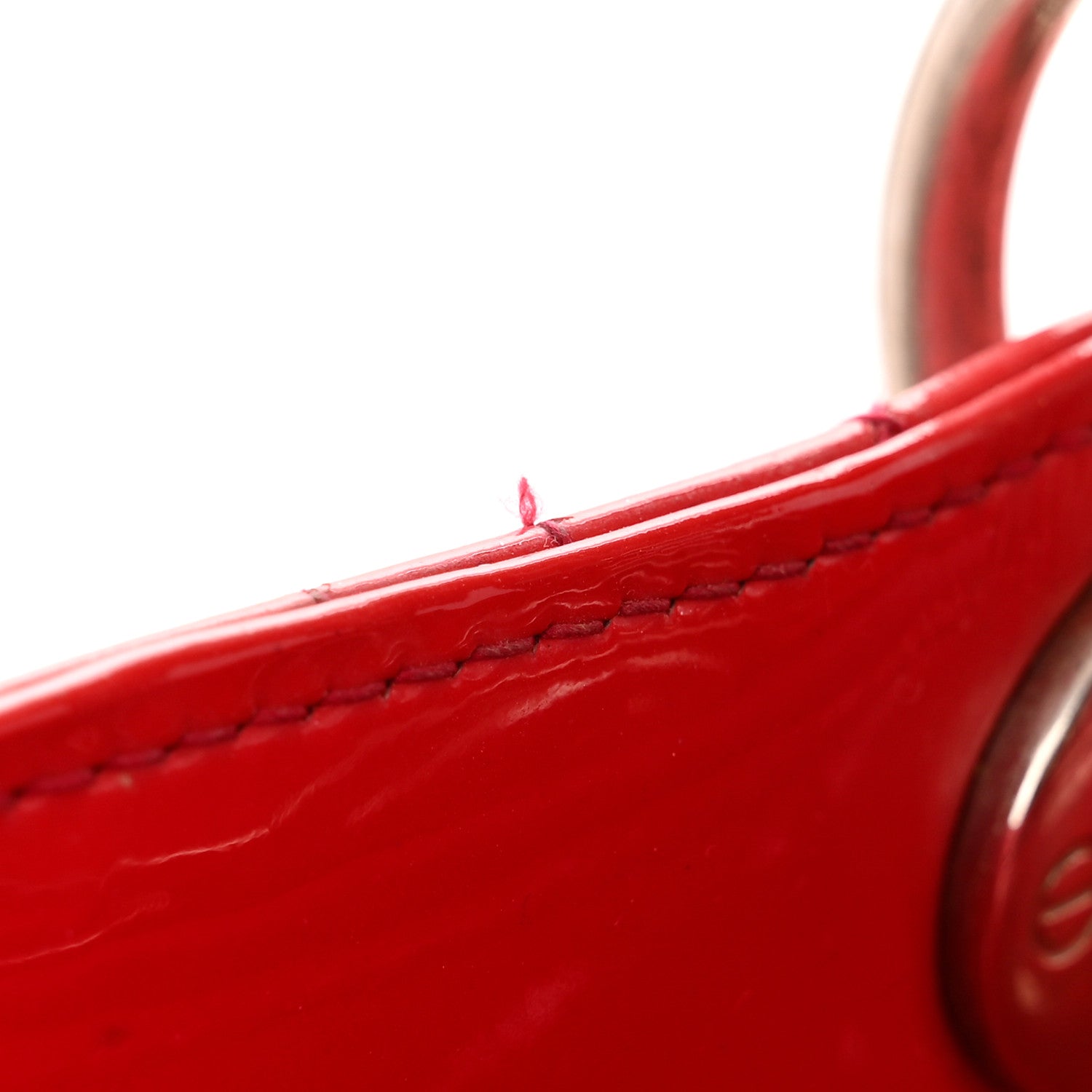 Christian Dior Patent Cannage Large Lady Dior Red 14 of 15