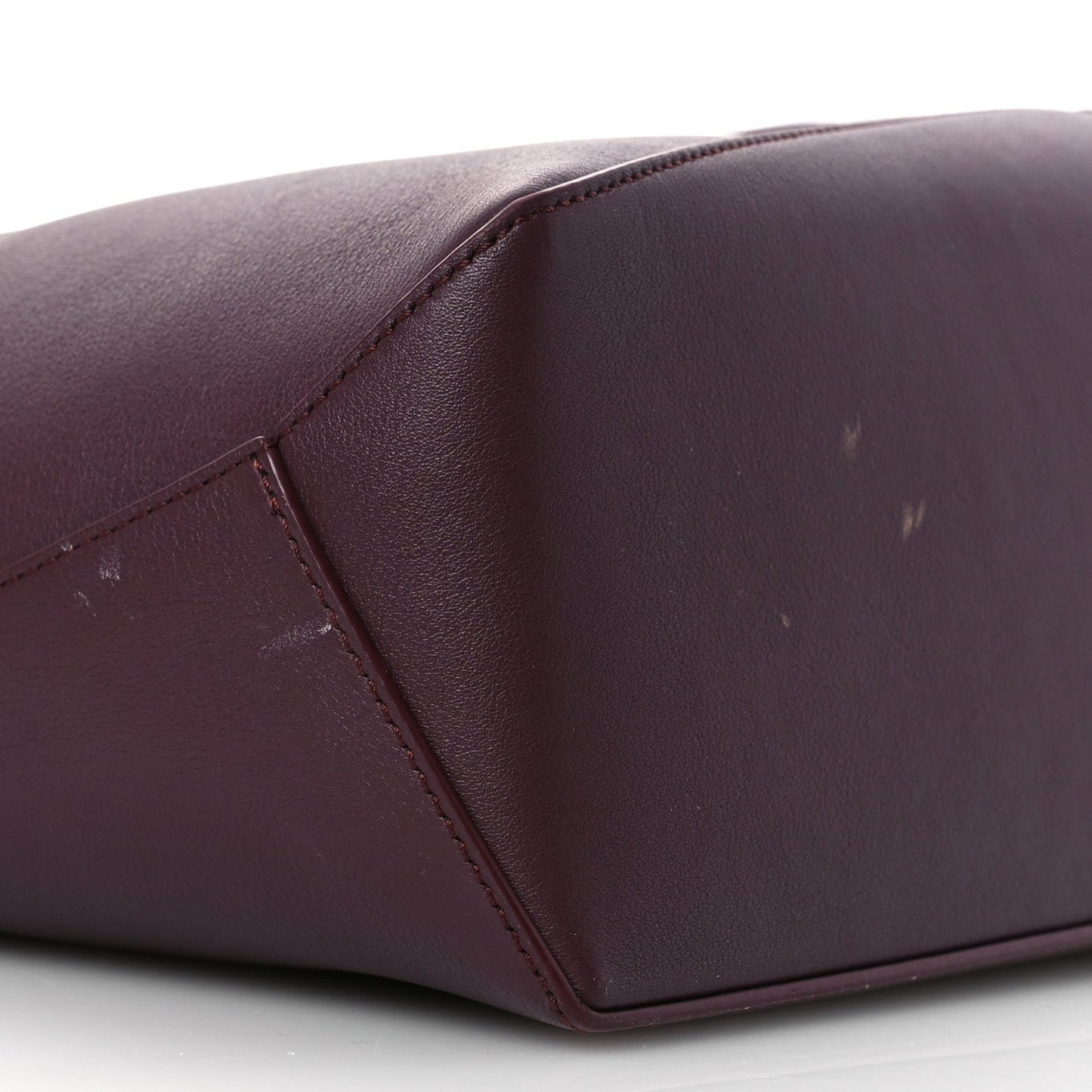 Soft Grained Calfskin Small Puzzle Edge Bag Dark Burgundy