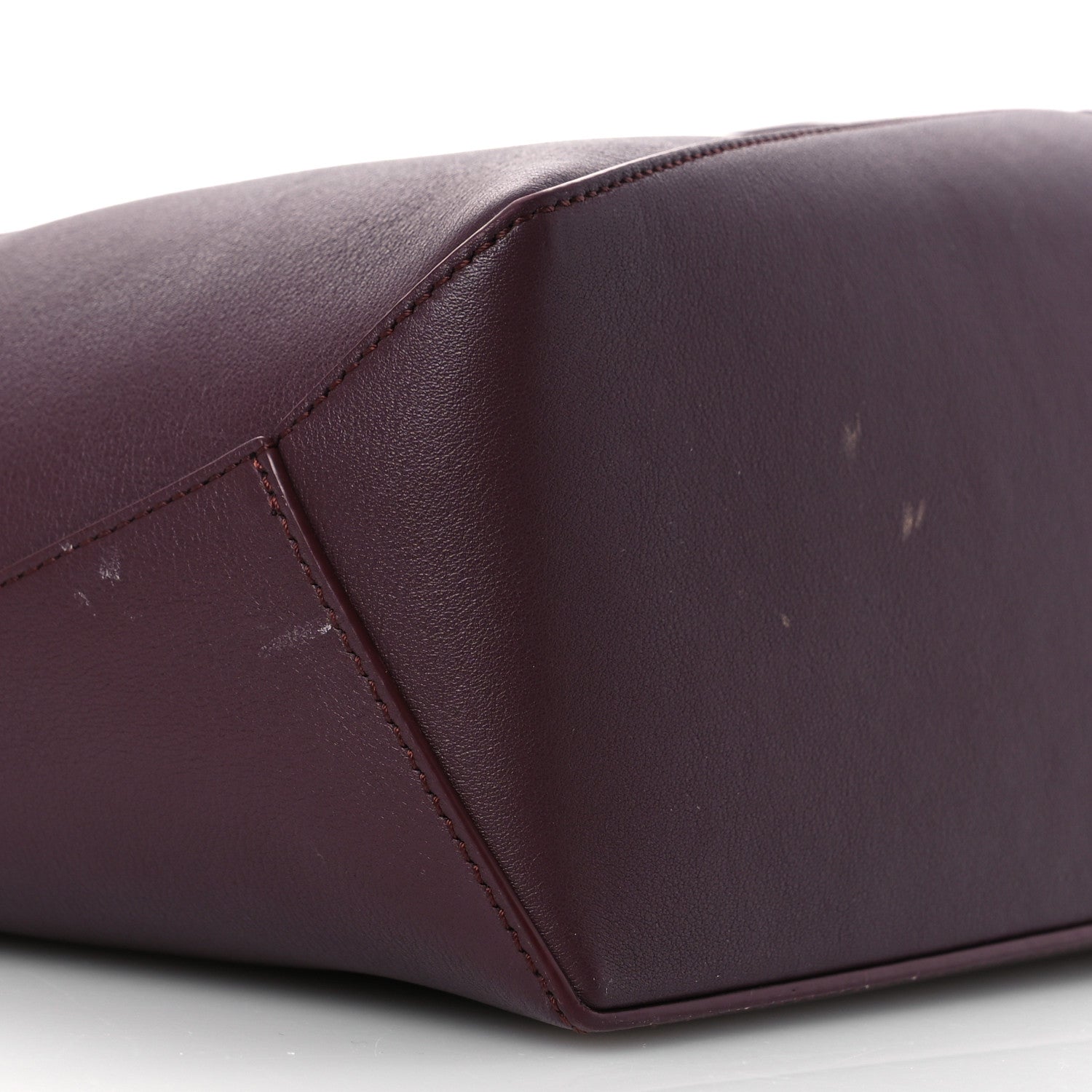 Loewe Soft Grained Calfskin Small Puzzle Edge Bag Dark Burgundy 10 of 17