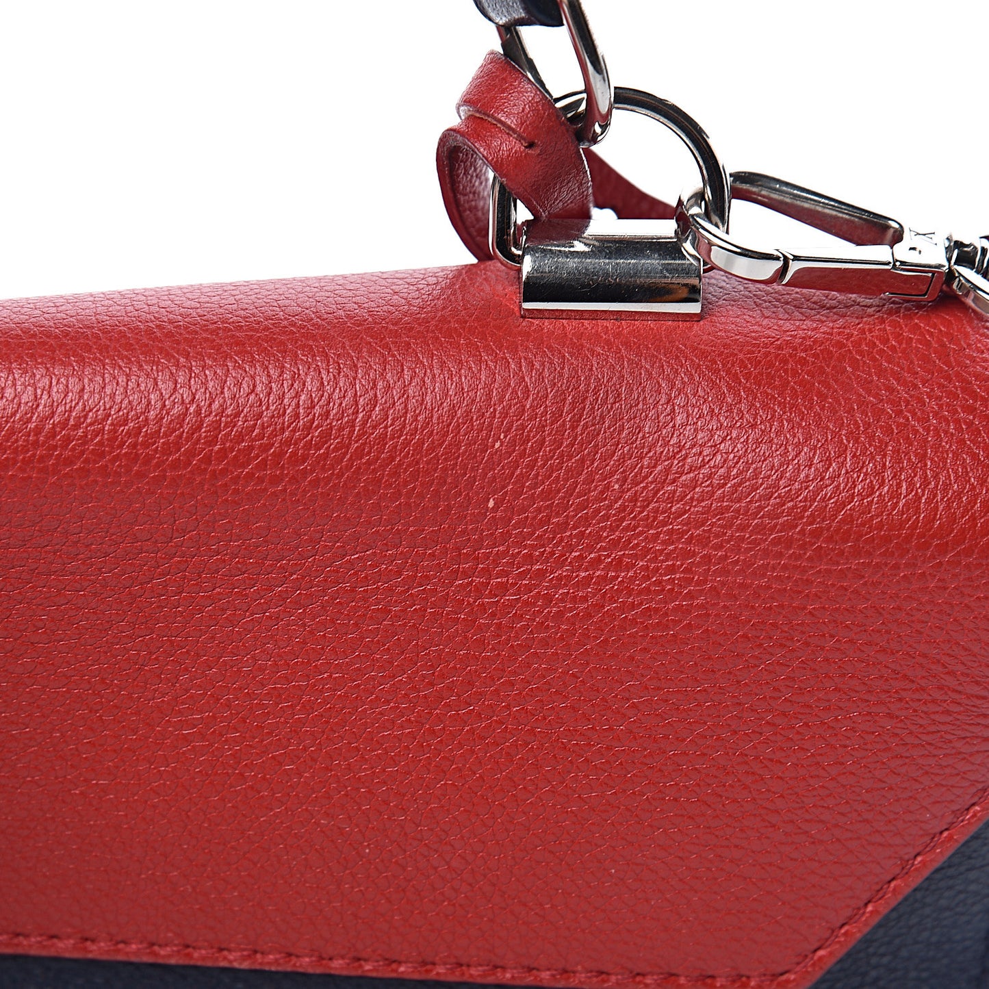 Calfskin Lockme II Top Handle Rubis Marine