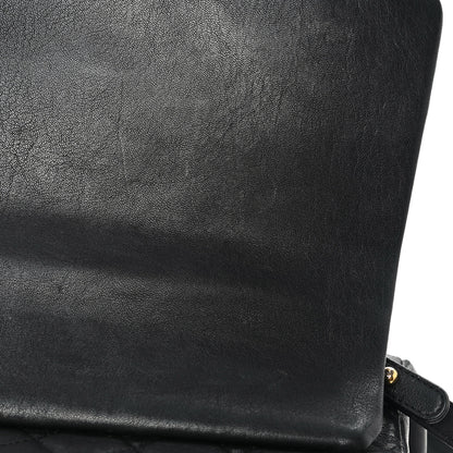 Chanel Shiny Sheepskin Quilted Large Trapezio Flap Black 12 of 12