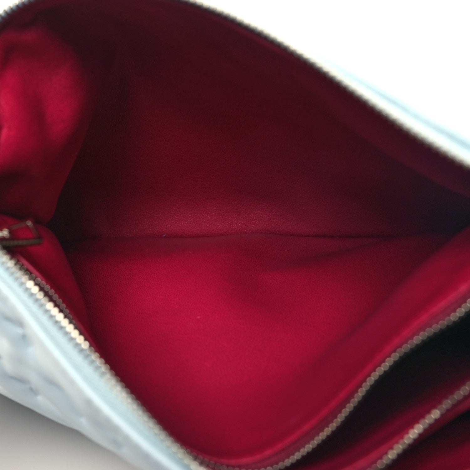 Louis Vuitton Lambskin Embossed Monogram Coussin PM Bleu 7 of 11