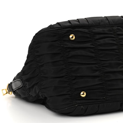 Prada Tessuto Nylon Gaufre Tote Black 7 of 8