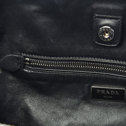 Prada Suede Scamosciato Twin Pocket Tote Black 7 of 12