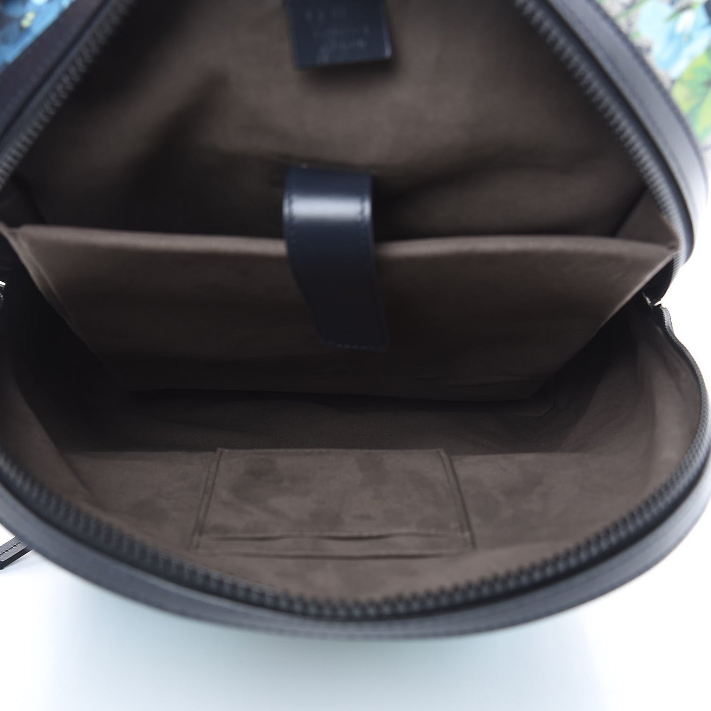 GG Supreme Monogram Blooms Medium Day Backpack Beige Blue Navy