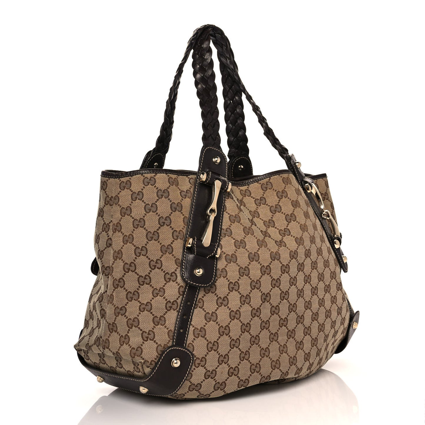 Monogram Medium Pelham Shoulder Bag Dark Brown