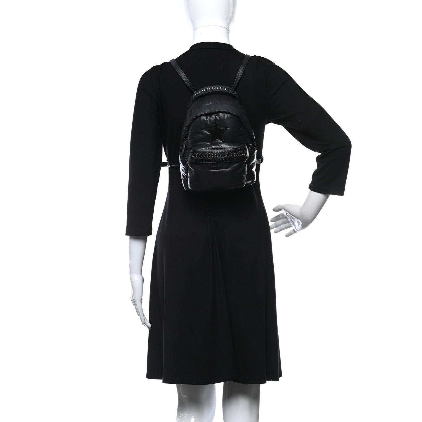 Polyamide Falabella Go Star Backpack Black