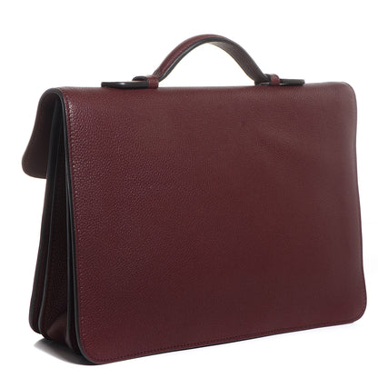 Gucci Leather Jackie Briefcase Top Handle Burgundy 3 of 10
