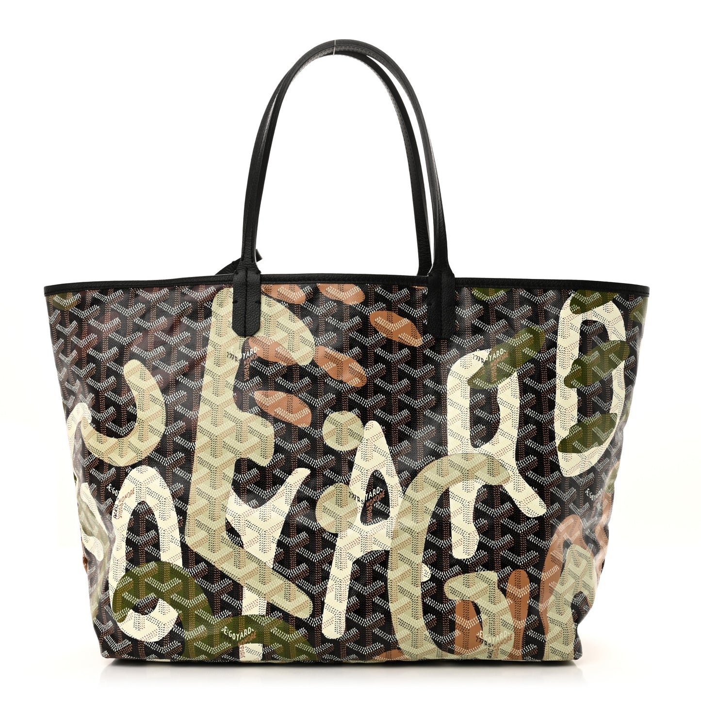 Goyardine Saint Louis Lettres Camouflage PM Black Green