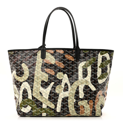 Goyard Goyardine Saint Louis Lettres Camouflage PM Black Green 1 of 11