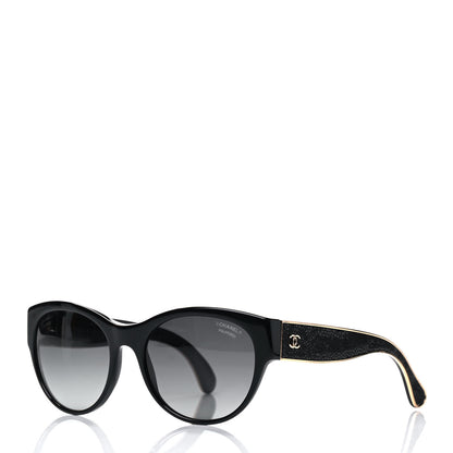 Chanel Crystal CC Polarized Stingray Sunglasses 5273-Q Black 1 of 6