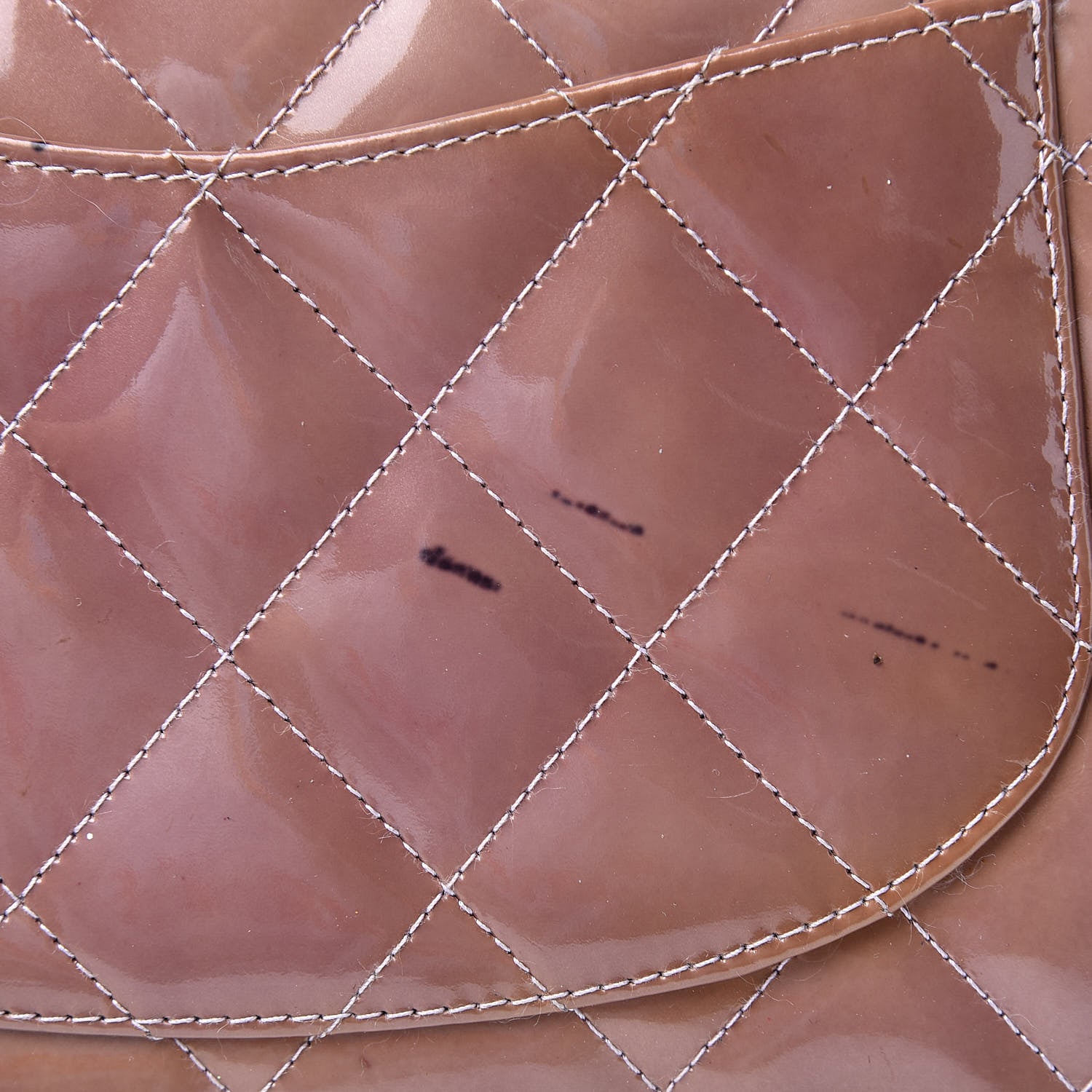 Chanel Patent Quilted Medium Single Flap Beige 21 of 24