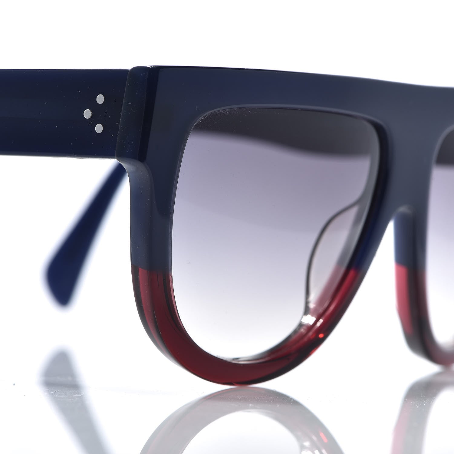 Celine Shadow Sunglasses 41026/S Blue Red 7 of 7