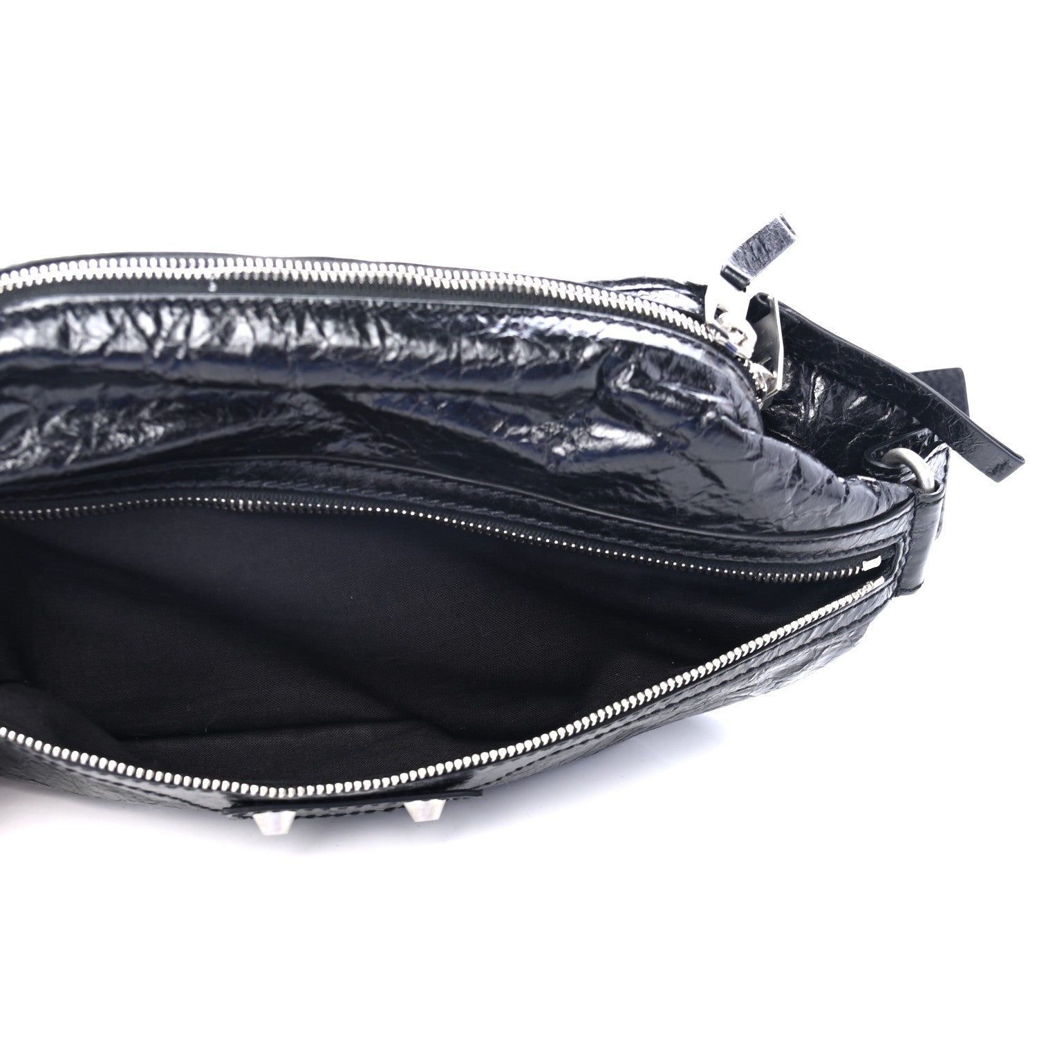 Balenciaga Lambskin Classic Hardware Neo Lift Hip Bag Black 4 of 4