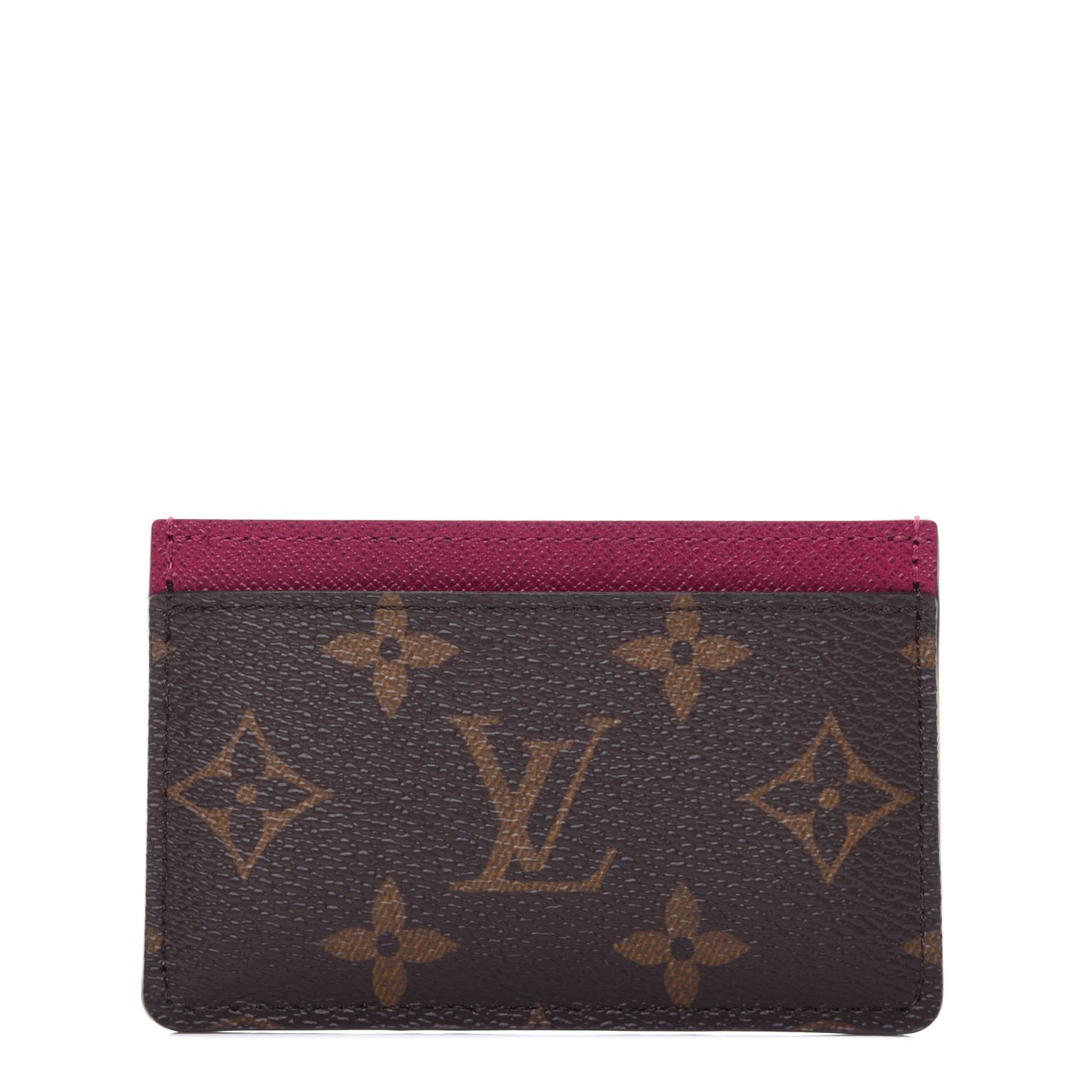 Monogram Card Holder Fuchsia