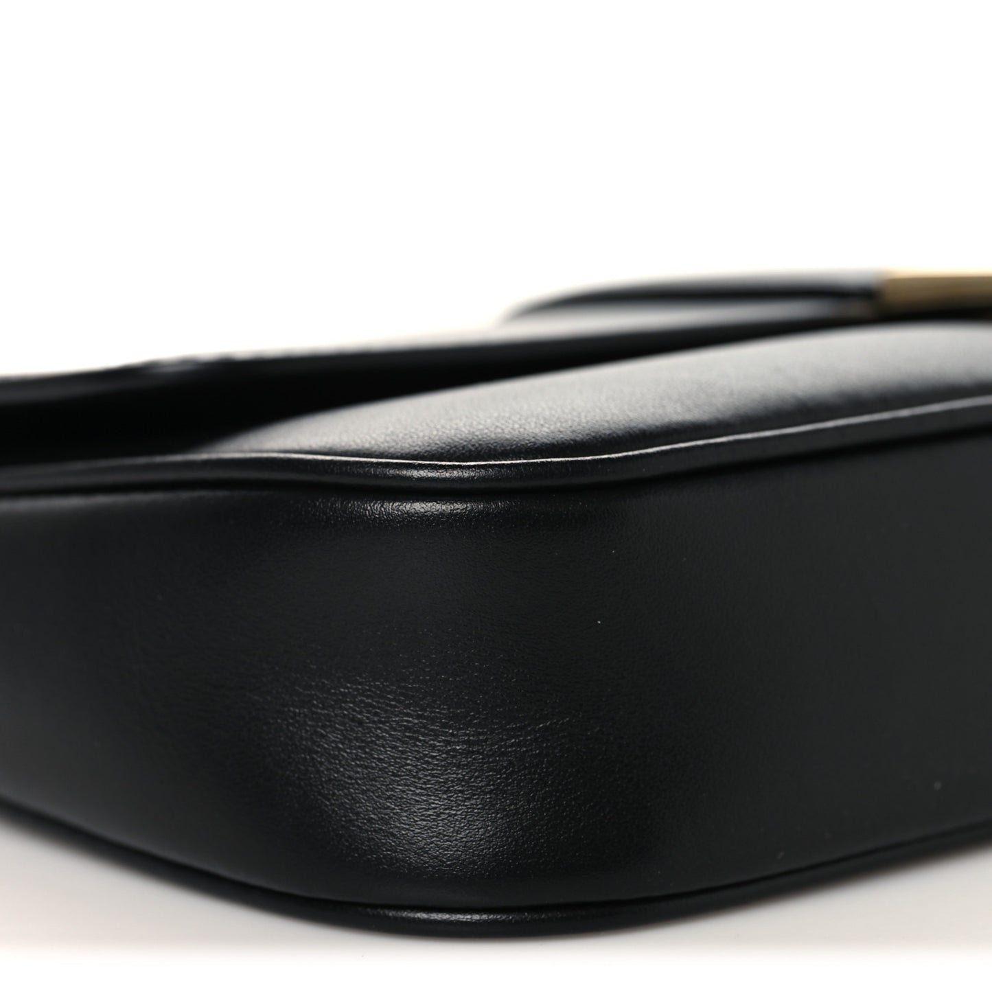 Calfskin Archive Gancini Flap Crossbody Black