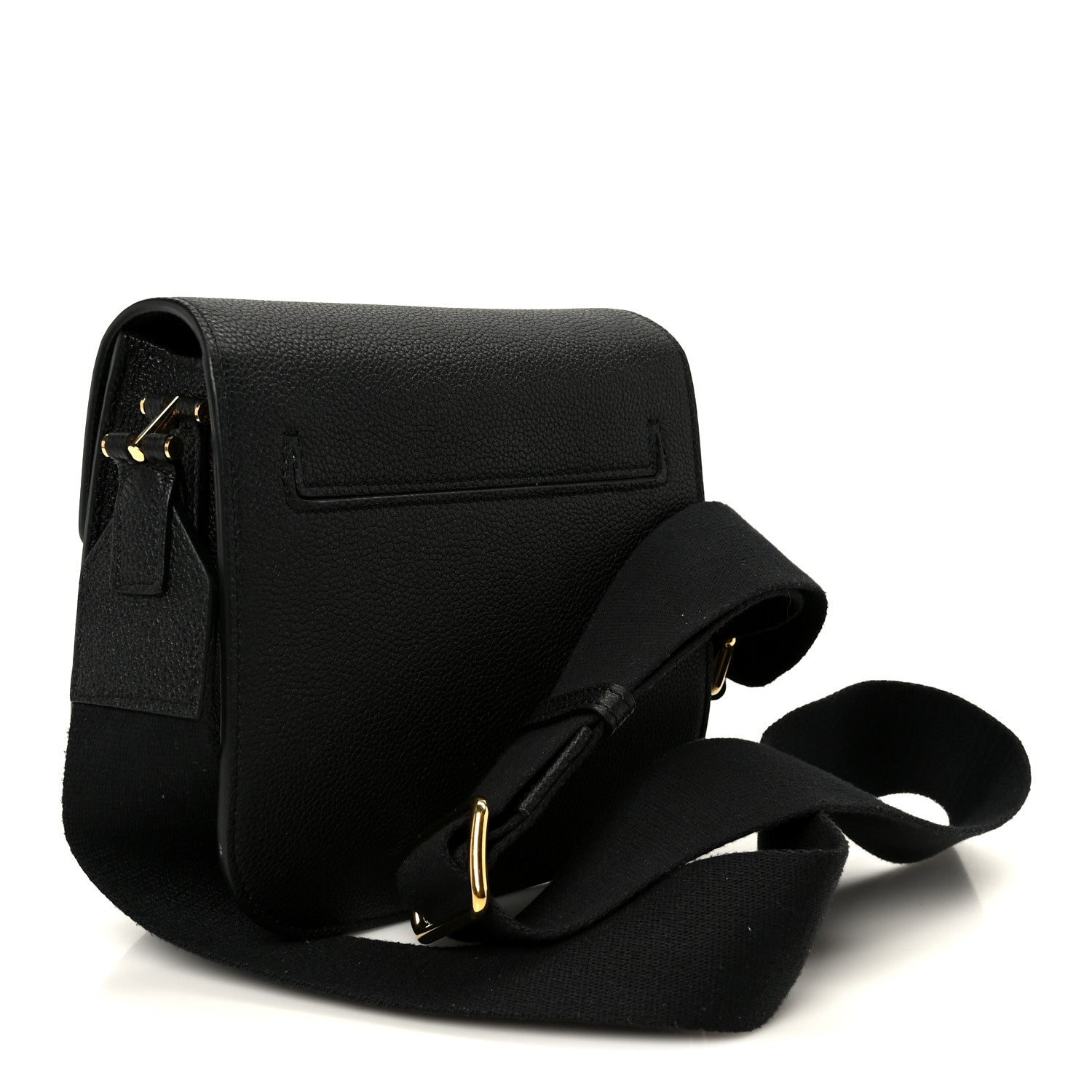Tom Ford Grained Calfskin Mini T Clasp Tara Crossbody Bag Black 2 of 9