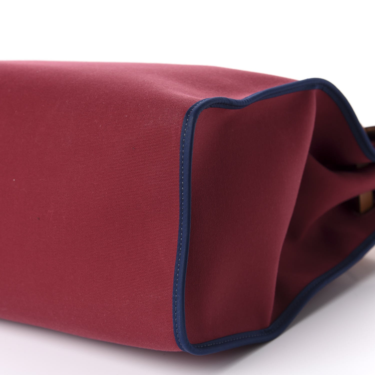 Hermes Vache Hunter Toile Herbag Zip 39 MM Rubis Bleu De Malte 7 of 9