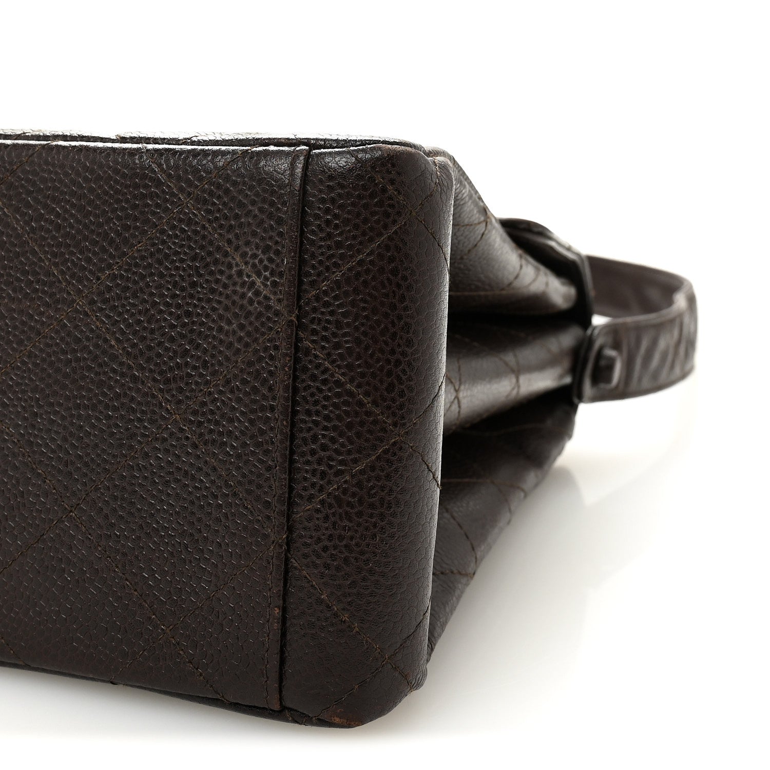 Chanel Caviar Quilted Medium Kelly Flap Brown 9 of 9