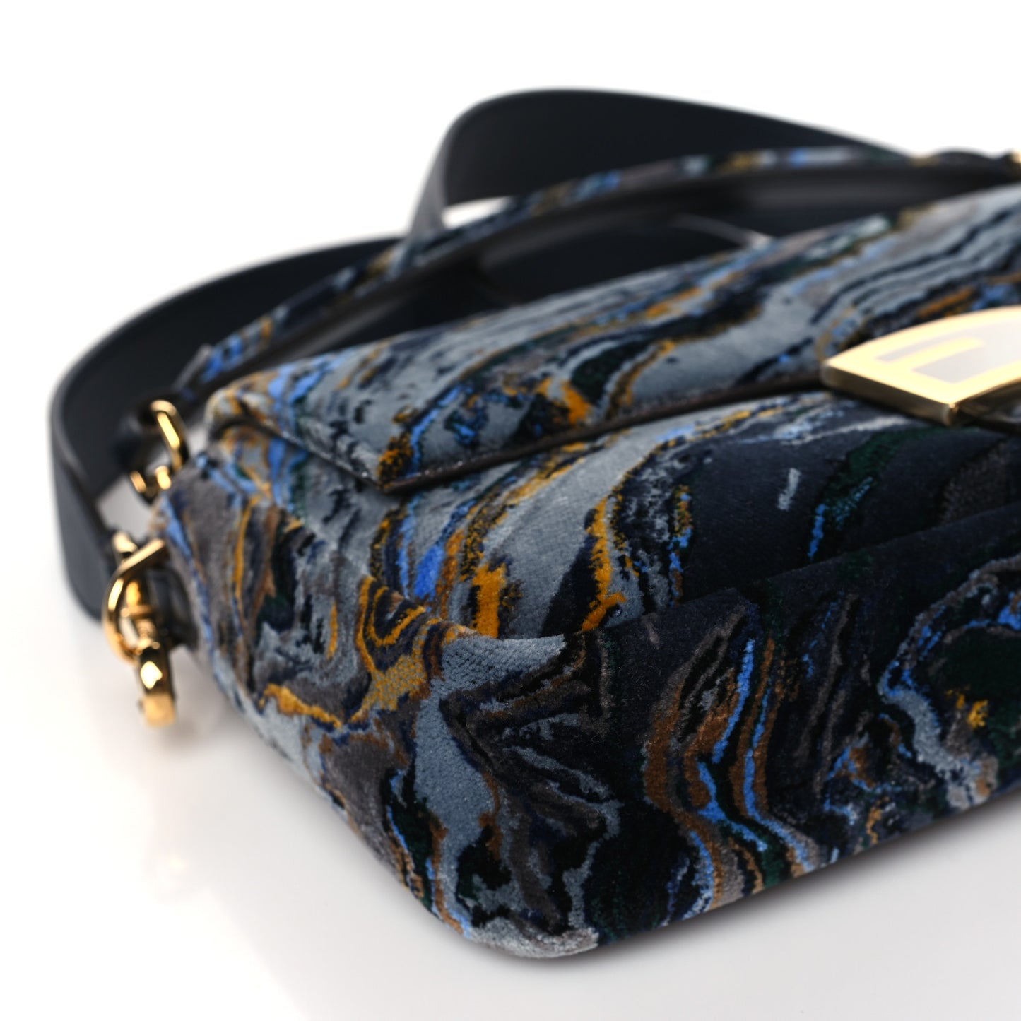 Velvet Tappetino Marble Baguette Bleu Multicolor