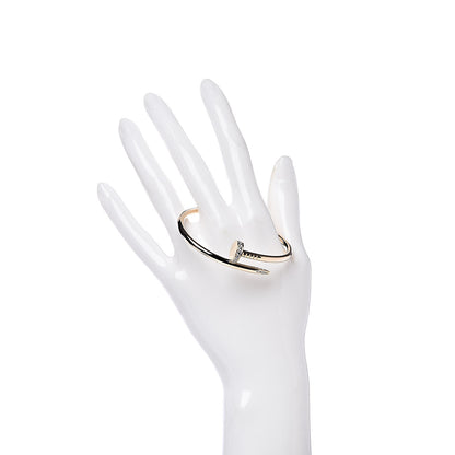Cartier 18K Yellow Gold Diamond Juste Un Clou Bracelet 16 2 of 5