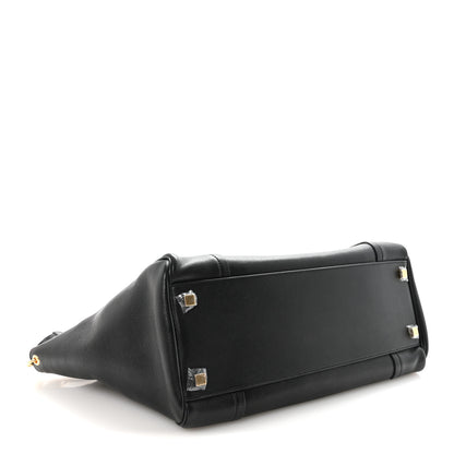 Celine Supple Shiny Lambskin Luggage Black 4 of 10