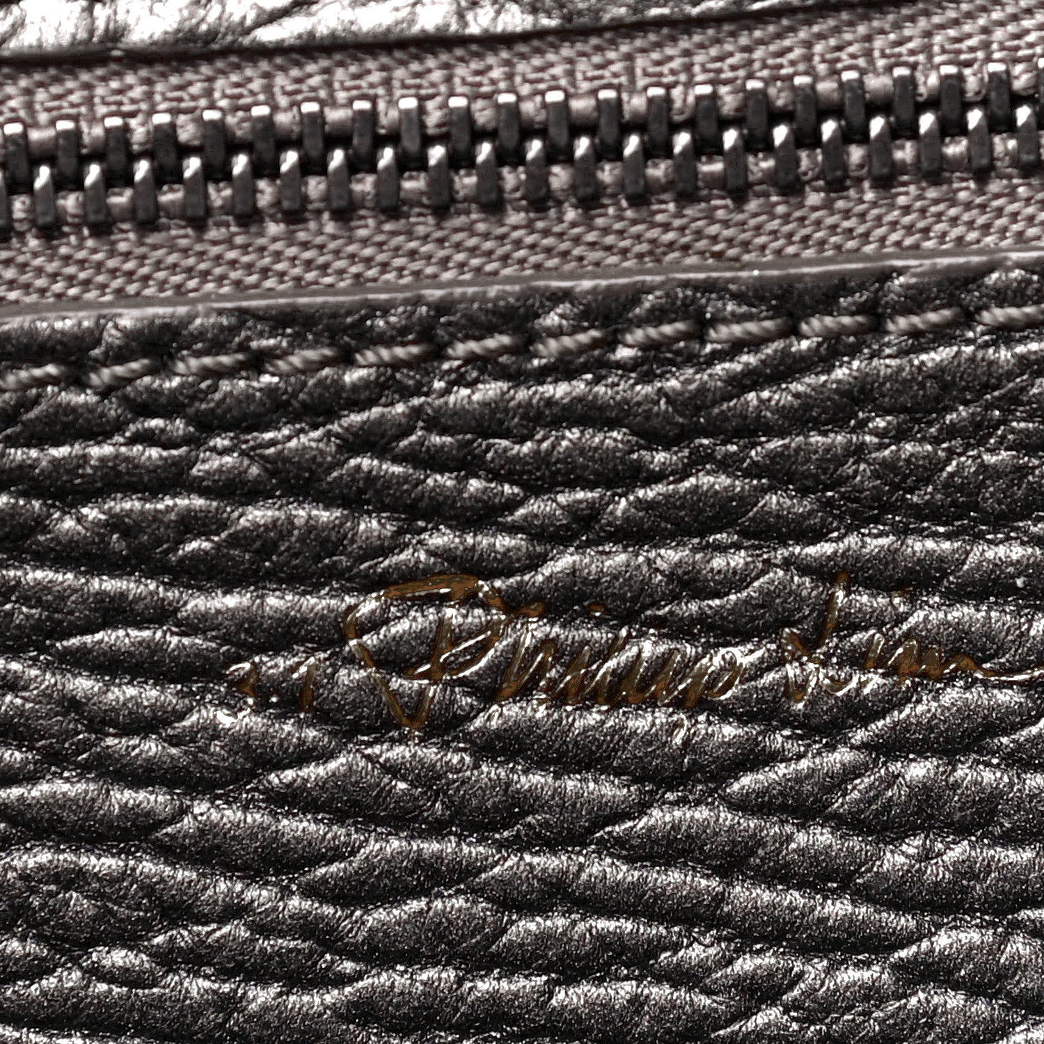 3.1 Phillip Lim Metallic Textured Calfskin Mini Pashli Satchel Silver 6 of 18