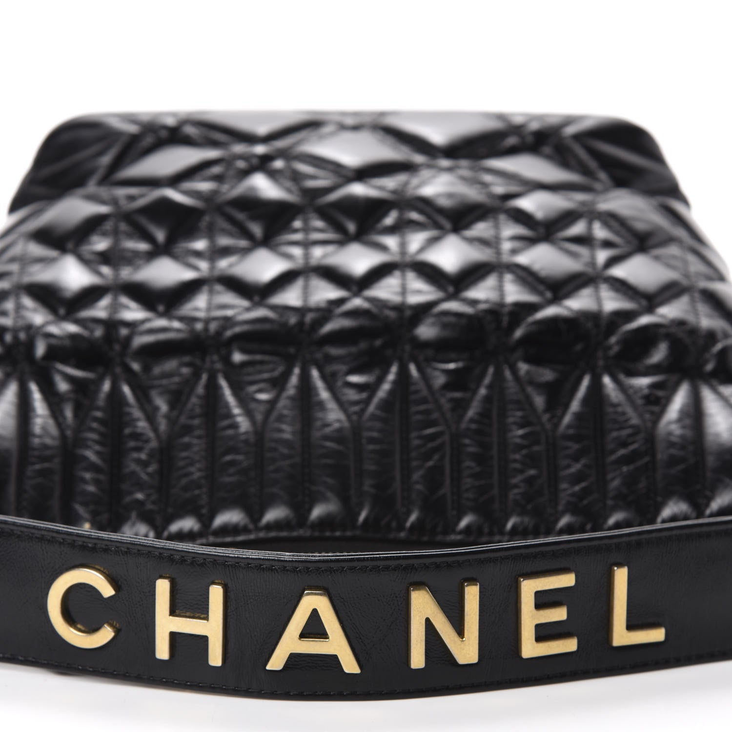Chanel Glazed Calfskin Quilted State Of The Art Hobo Black 8 of 12