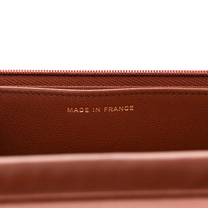 Chanel Gradient Lambskin Quilted Wallet On Chain WOC Brown 7 of 12