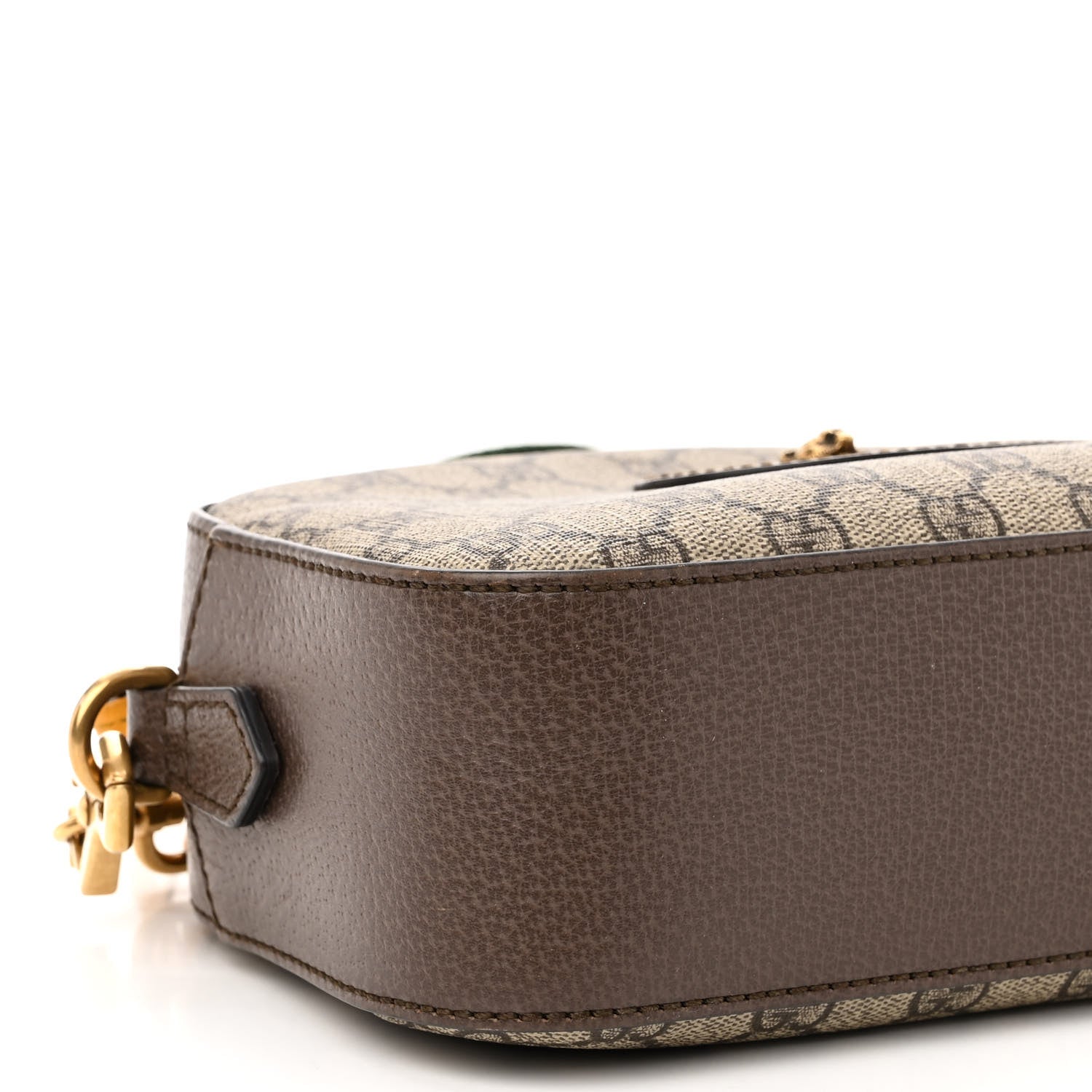 Gucci GG Supreme Monogram Web Neo Vintage Shoulder Bag Beige New Acero Crop 9 of 12