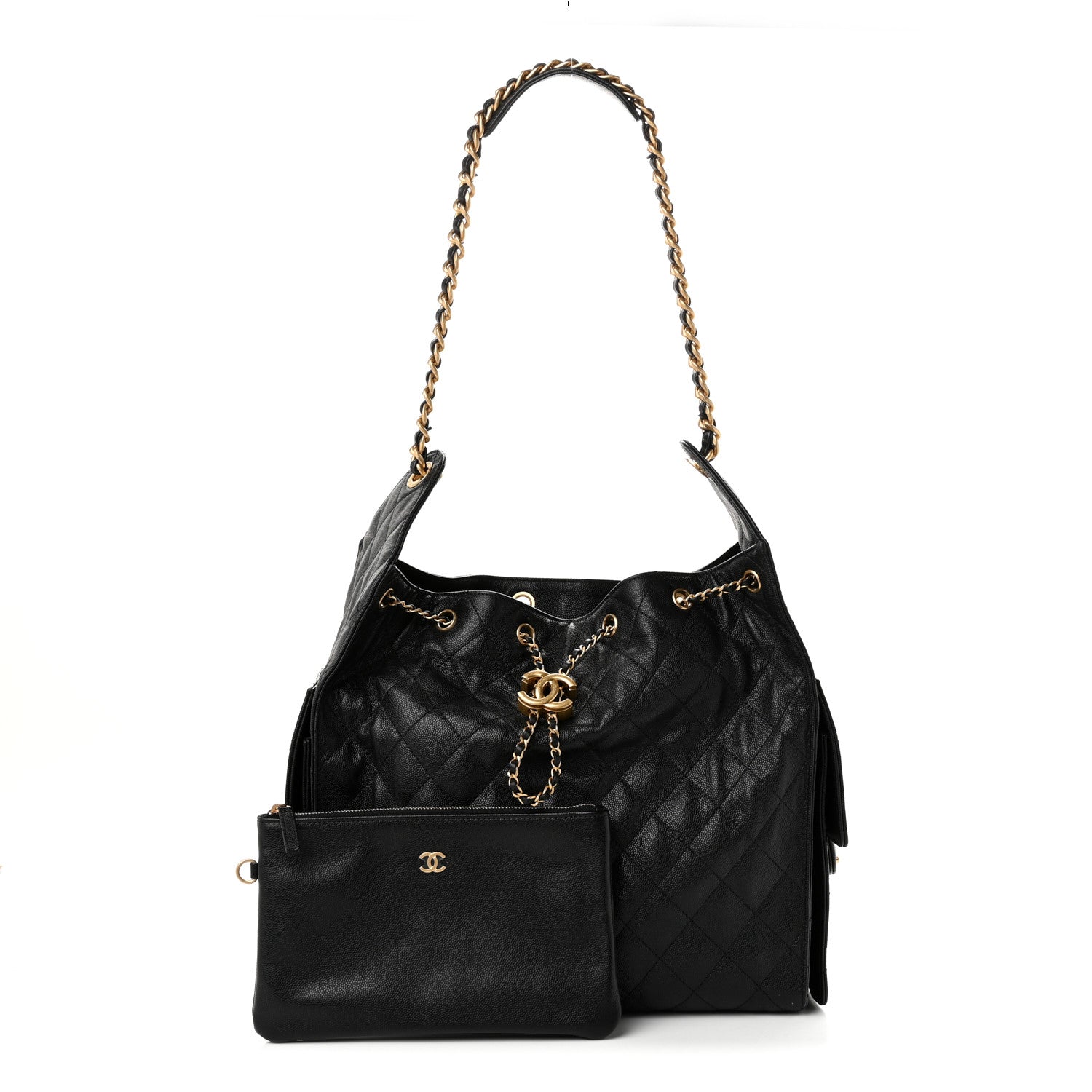 Chanel Caviar Quilted Medium Chanel 25 Handbag Black 3 of 11