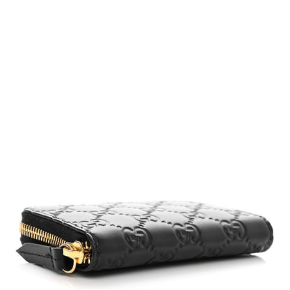 Gucci Guccissima Zip Around Card Case Black 4 of 8