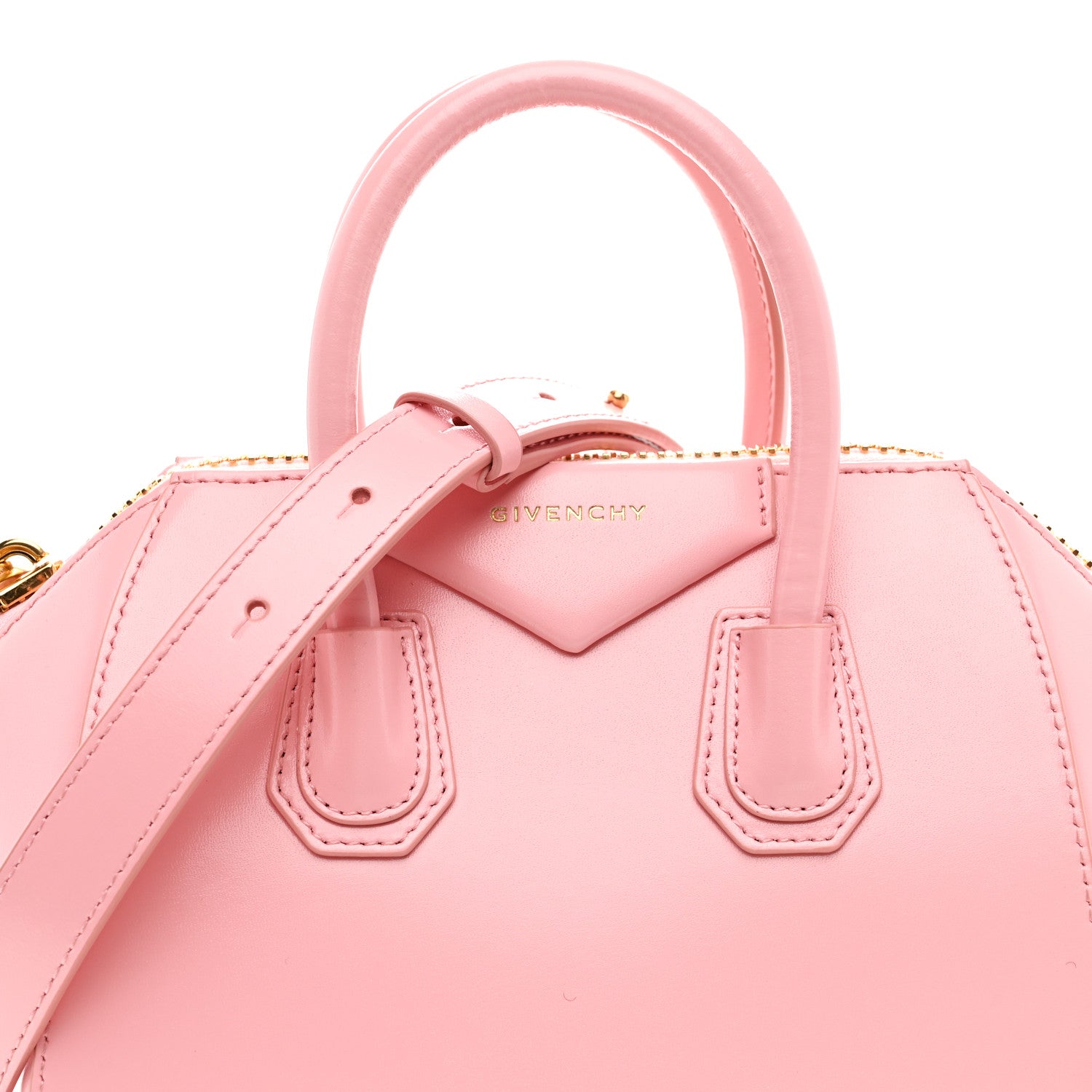 Givenchy Shiny Lord Calfskin Mini Antigona Flamingo 1868765