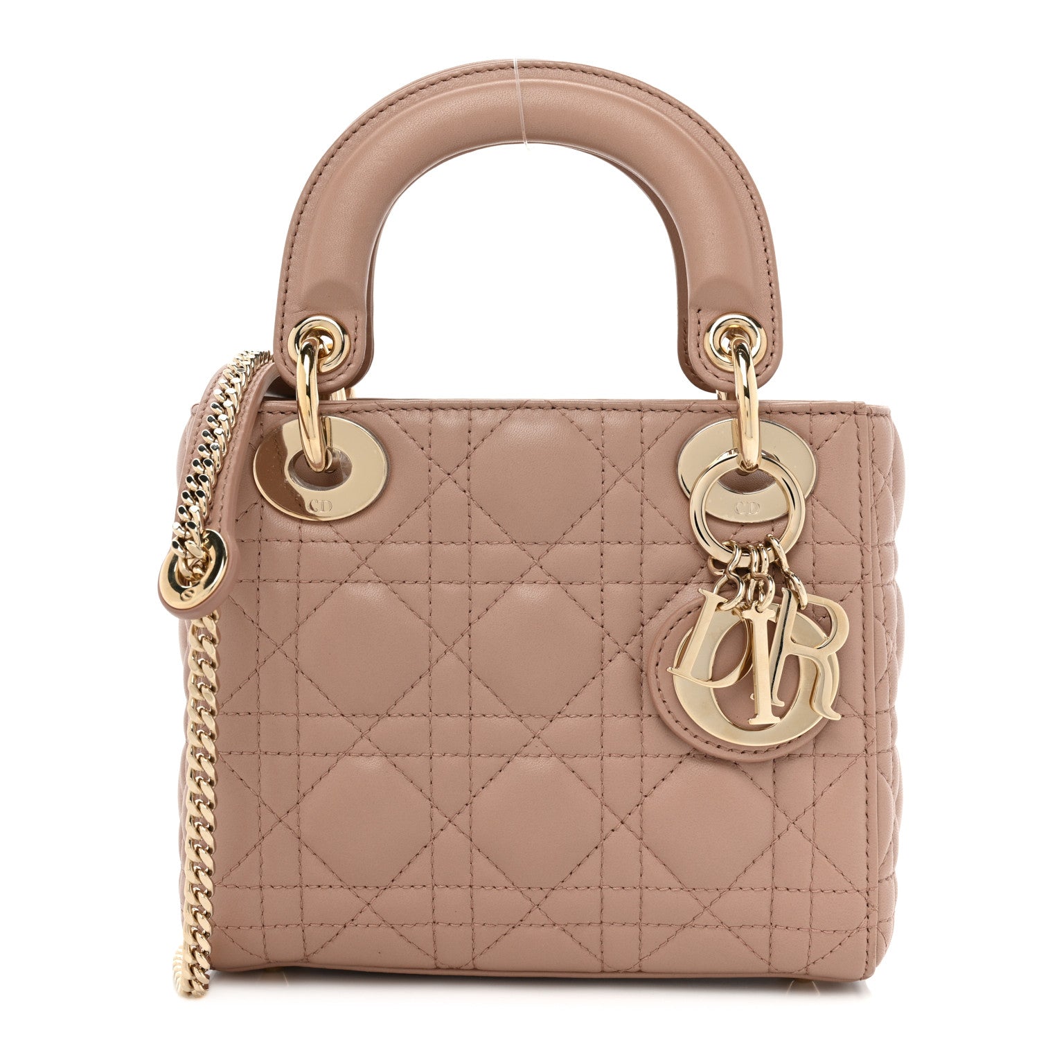 Christian Dior Lambskin Cannage Mini Lady Dior Fard 1 of 14