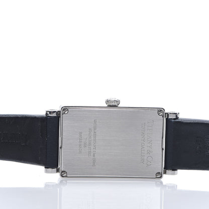 Tiffany Stainless Steel Calfskin 23mm Gallery Quartz Watch Navy 4 of 7